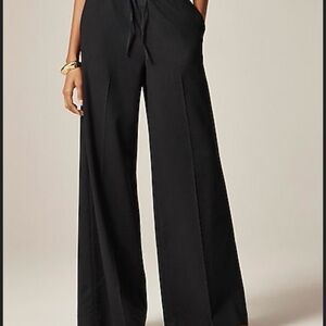 J. Crew Black Wide-Leg Pants